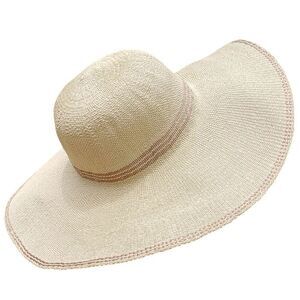 VIX Paula Hermanny floppy Panama cream straw sun beach vacation hat